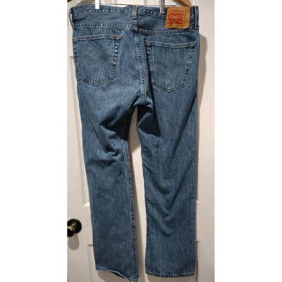 Levi 501 Jeans 36x30 Mens Straight Leg RARE Blank Red Label - Picture 3 of 10